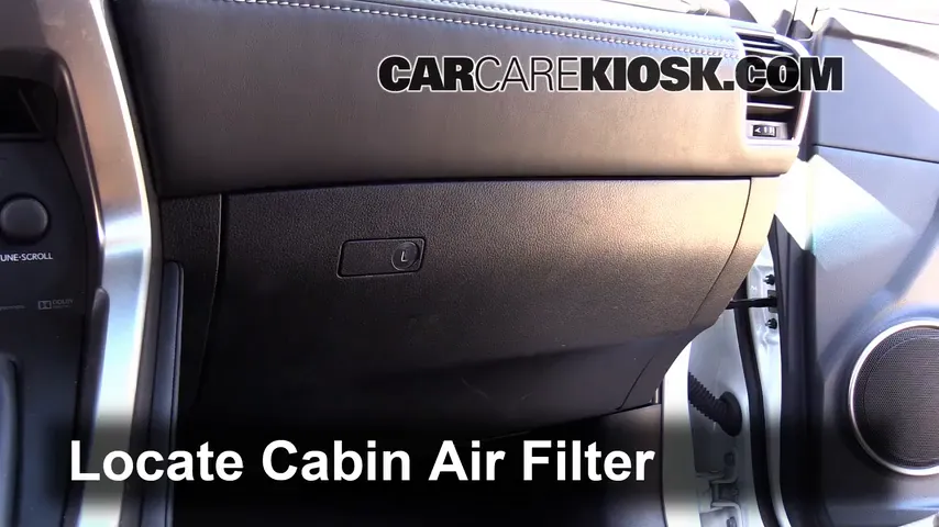 2015 Lexus NX200t 2.0L 4 Cyl. Turbo Air Filter (Cabin) Replace